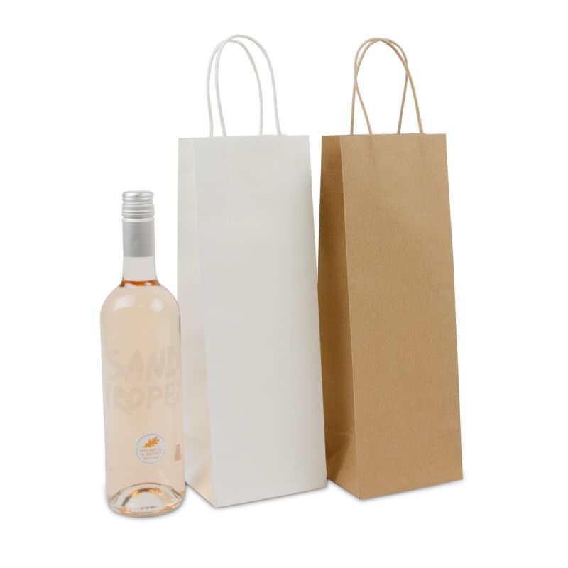 Kraft paper wine bottle bags